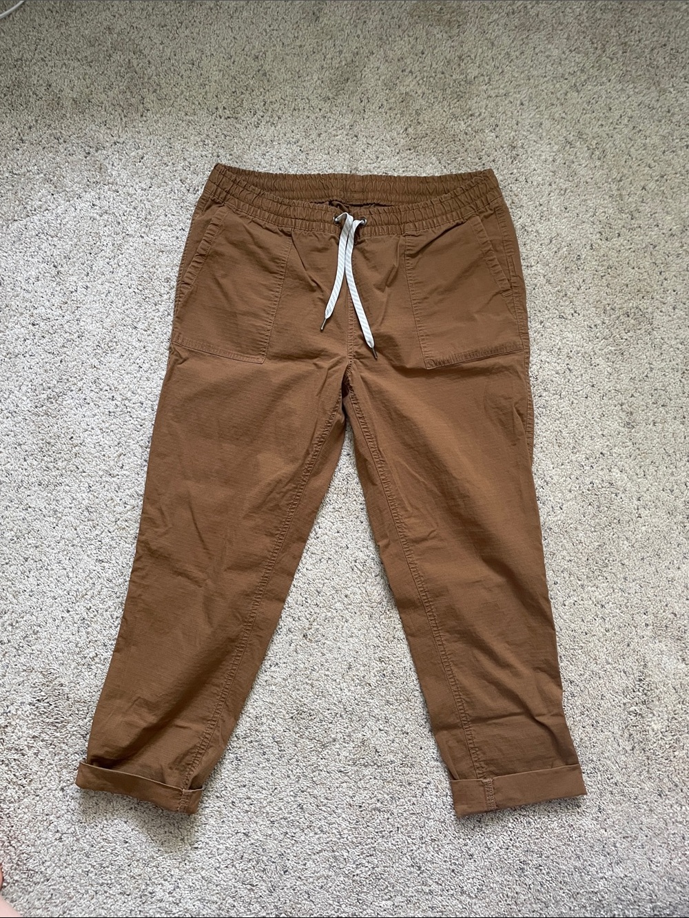 Vuori Ripstop Drawstring Pants in brown